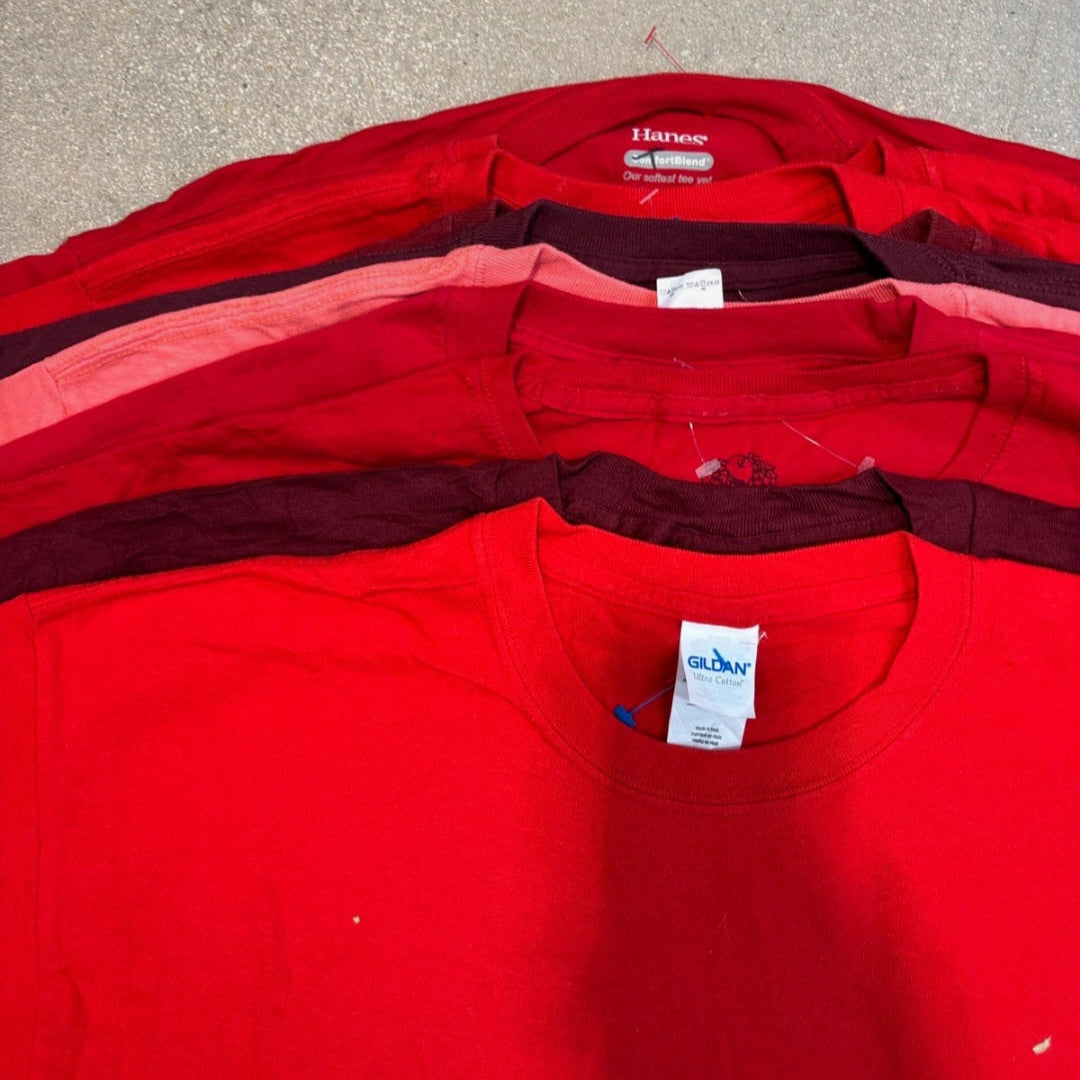 Produits finis - Lots de t-shirts rouge