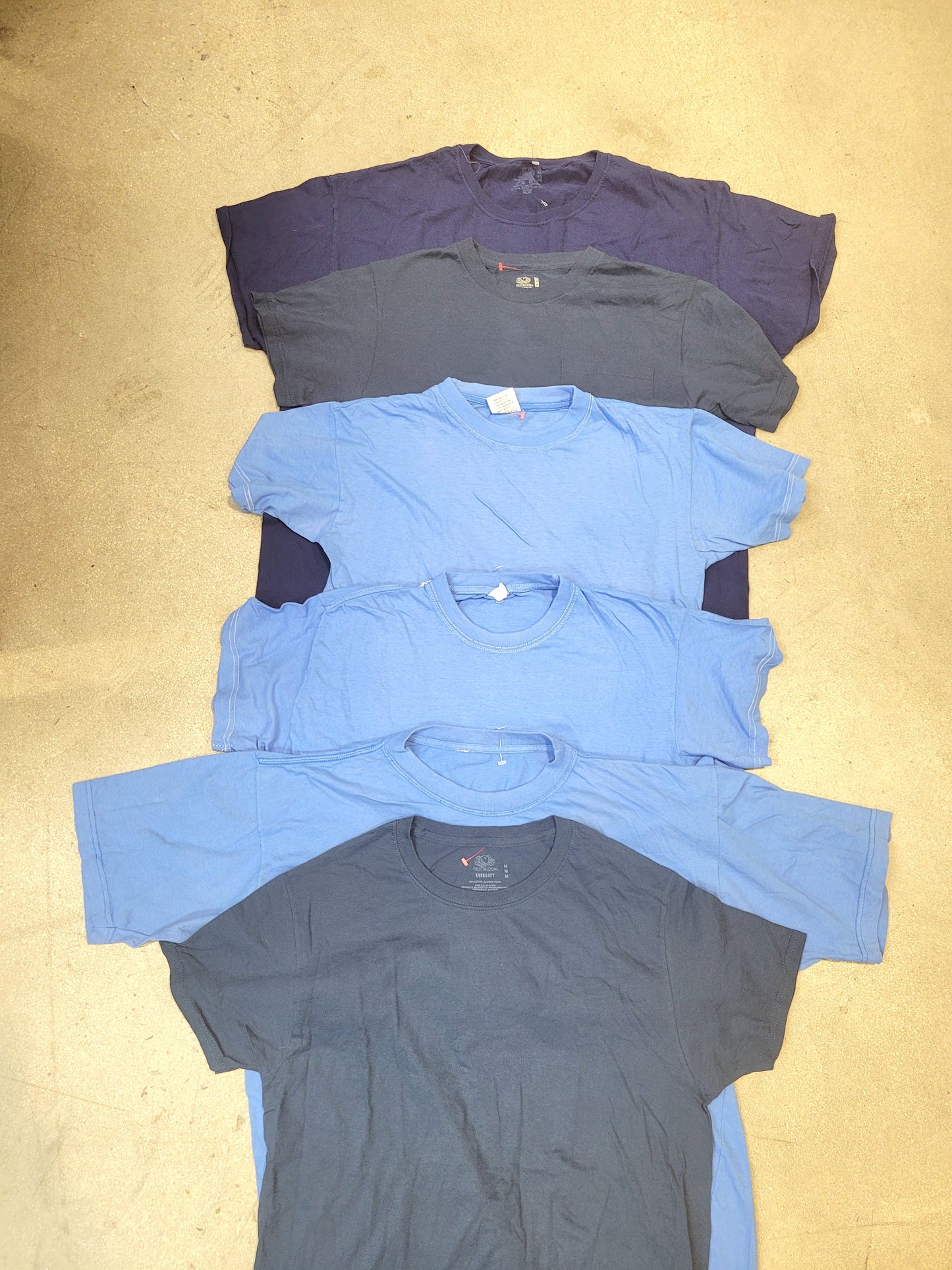 Produits finis - Lot de t-shirts bleu