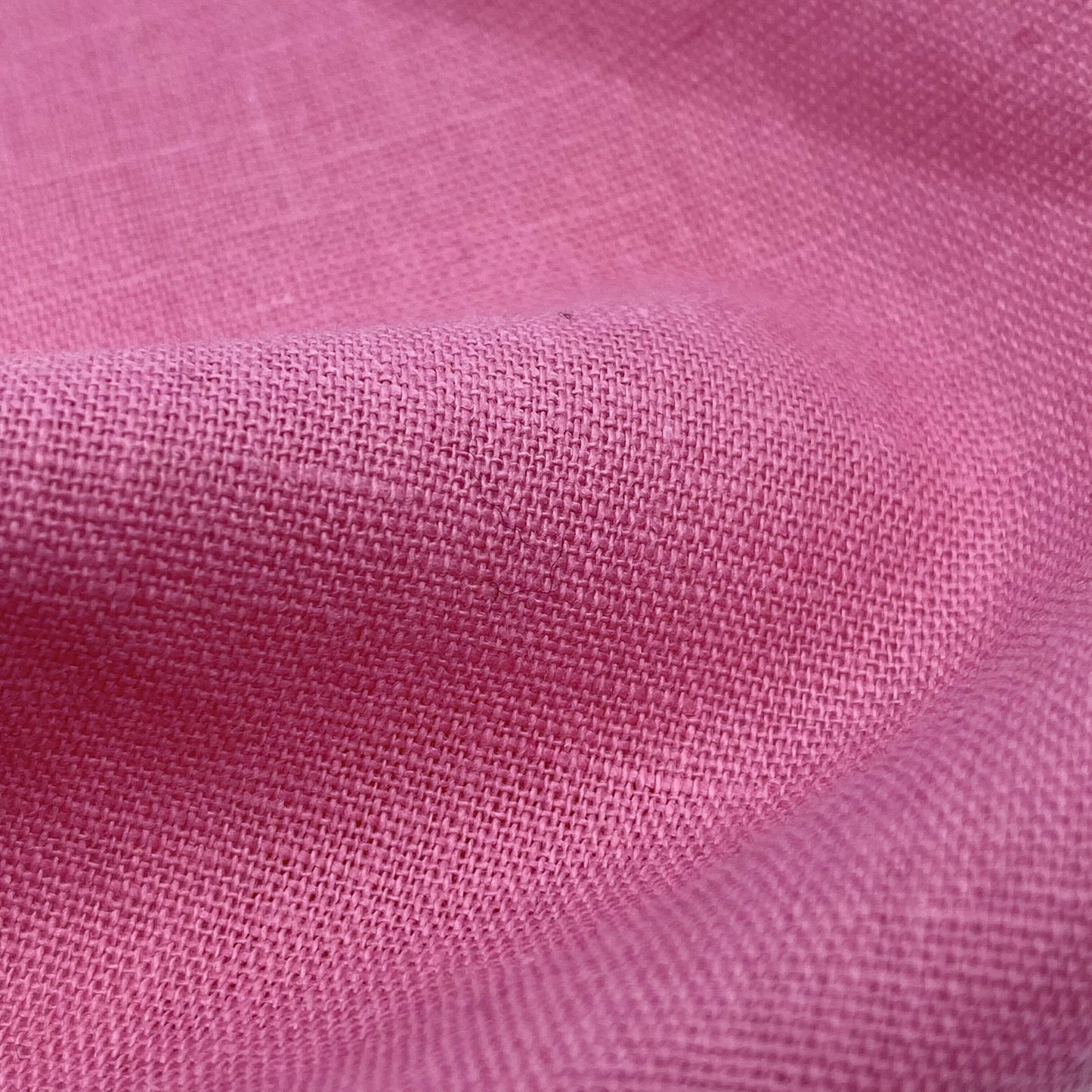 Tissu - Toile Lin Coton rose