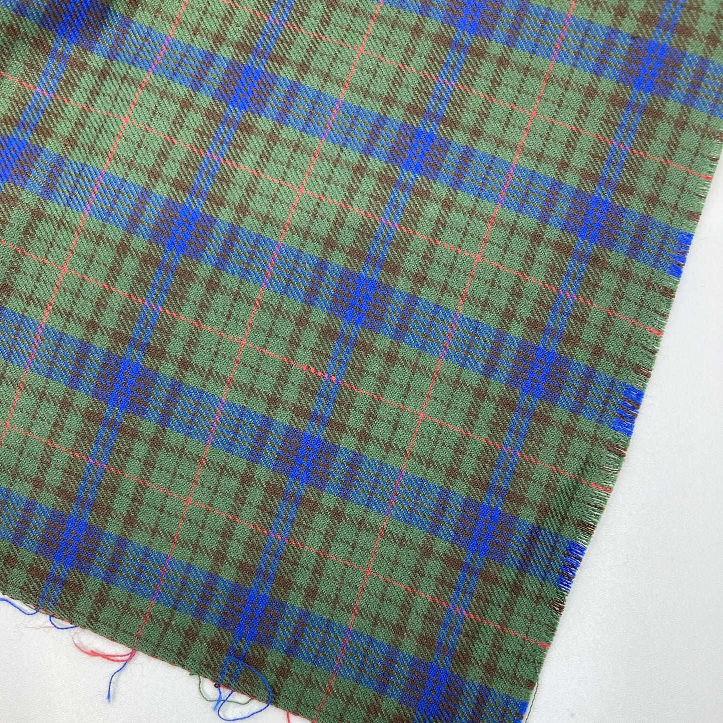 Tissu - Tartan écossais coton vert