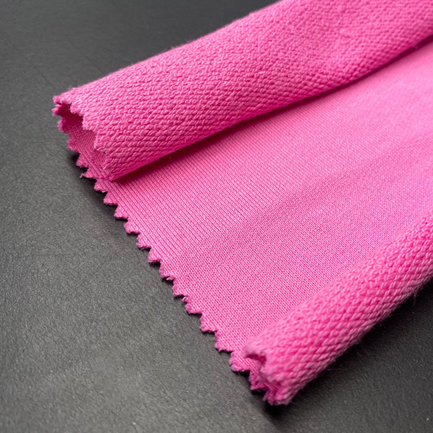 Maille - Molleton invisible non gratté coton rose