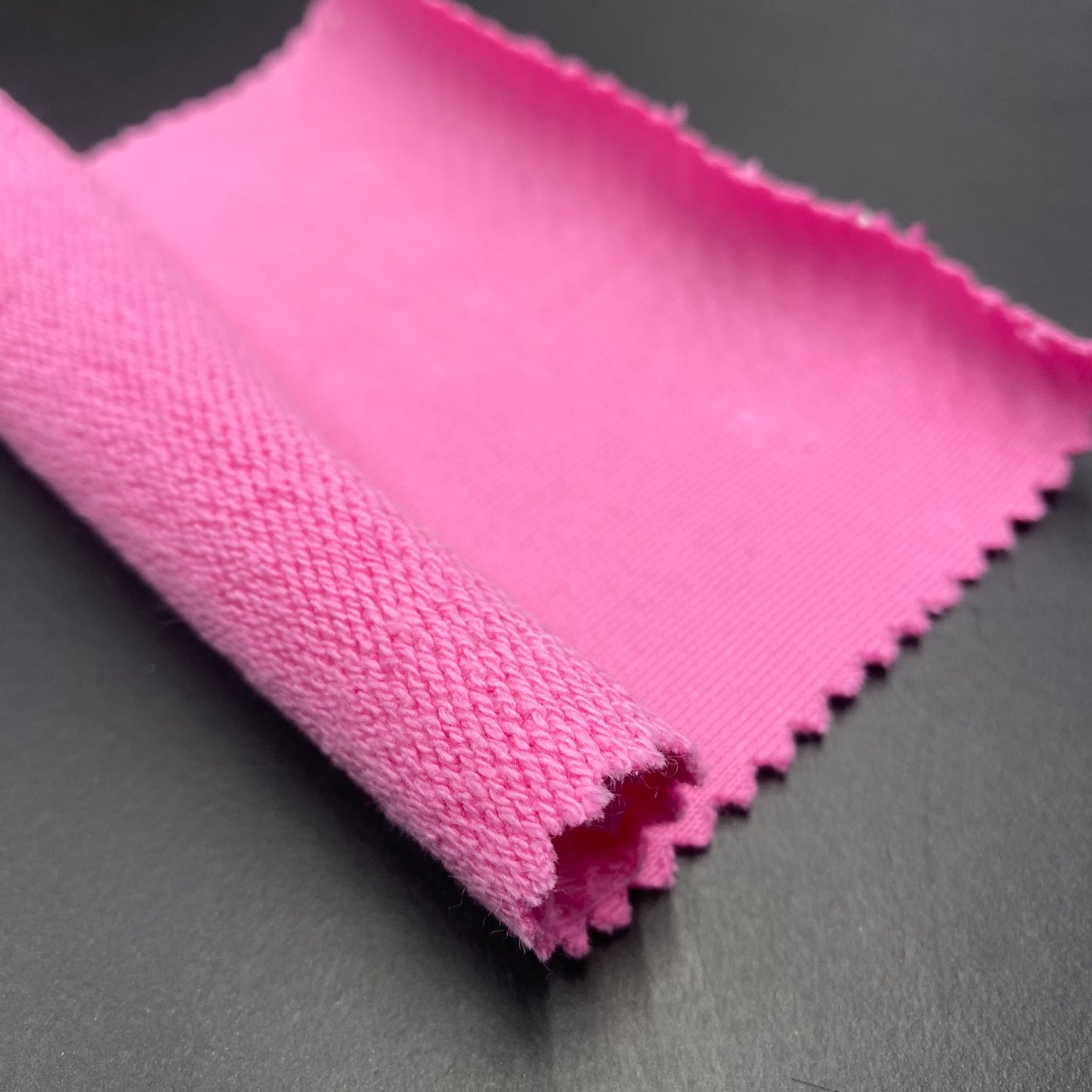 Maille - Molleton invisible non gratté coton rose