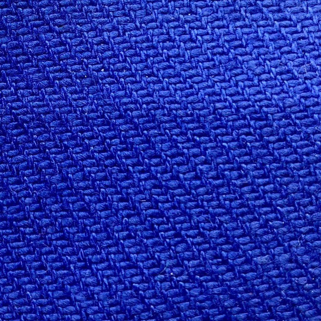 Tissu - Croisé retors coton bleu