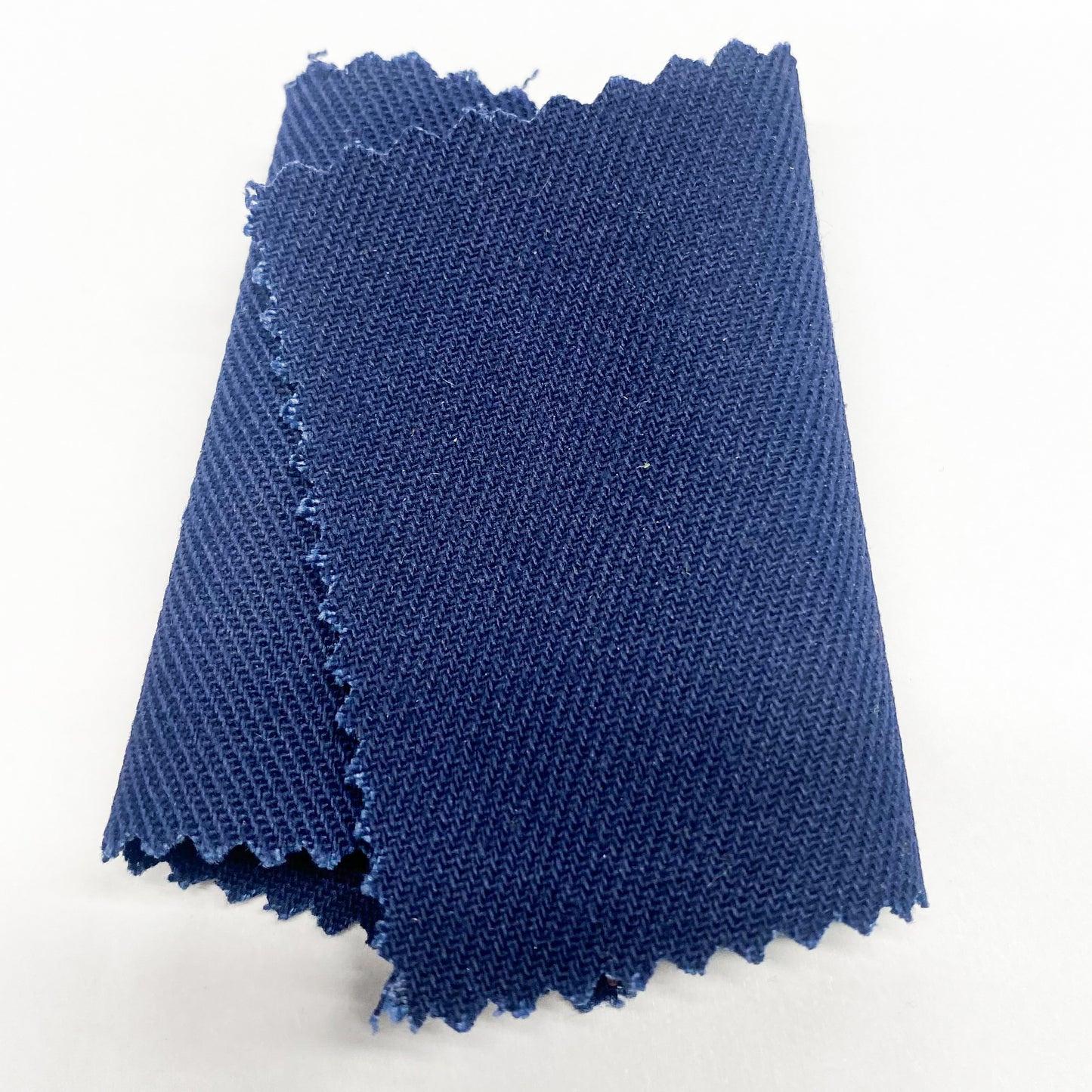 Tissu - Sergé défroissable polyester coton marine