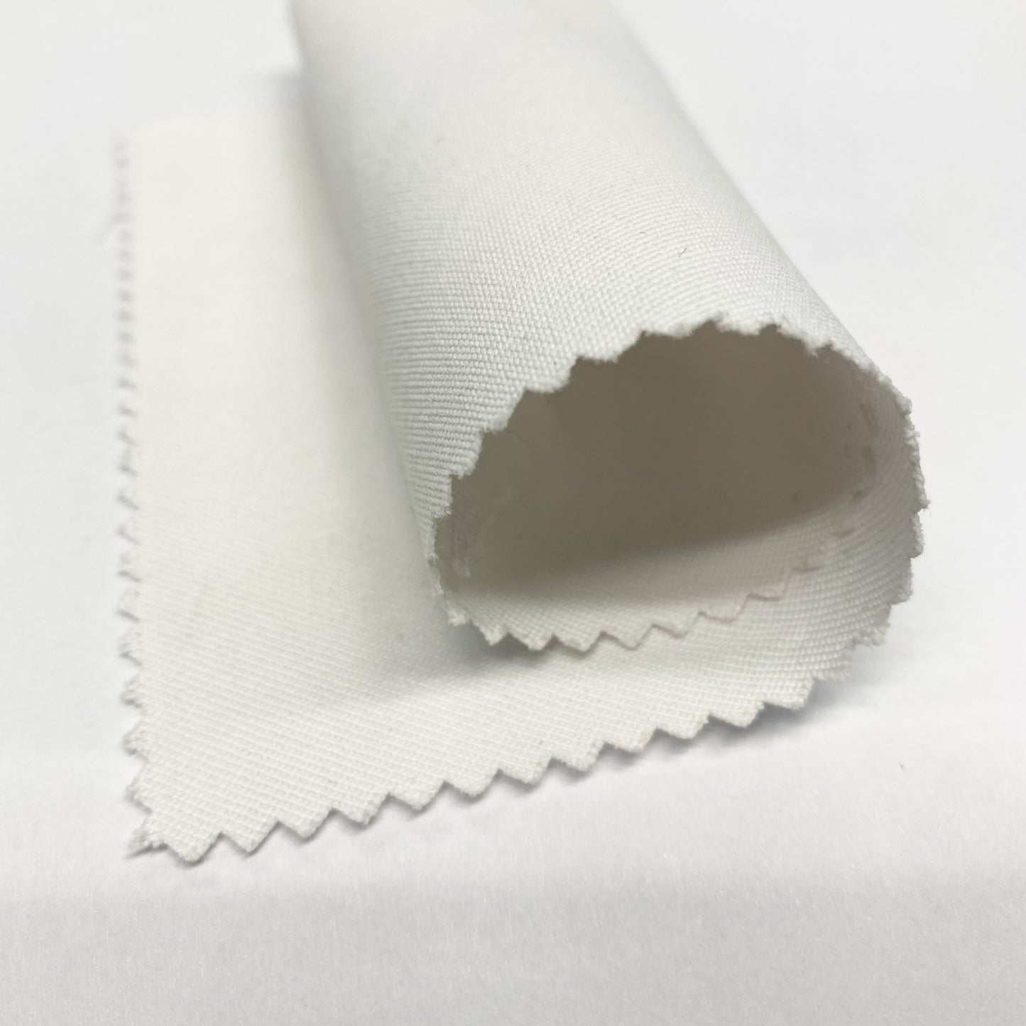 Tissu - Sergé polyester stretch blanc