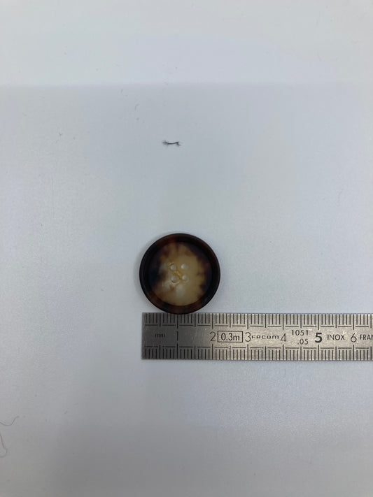 Boutons façon écaille - 4 trous - 23 mm