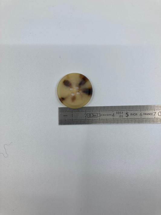 Boutons façon écaille - 4 trous - 25 mm