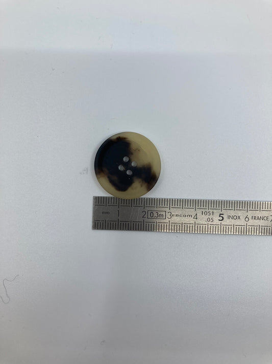 Boutons façon écaille - 4 trous - 25 mm