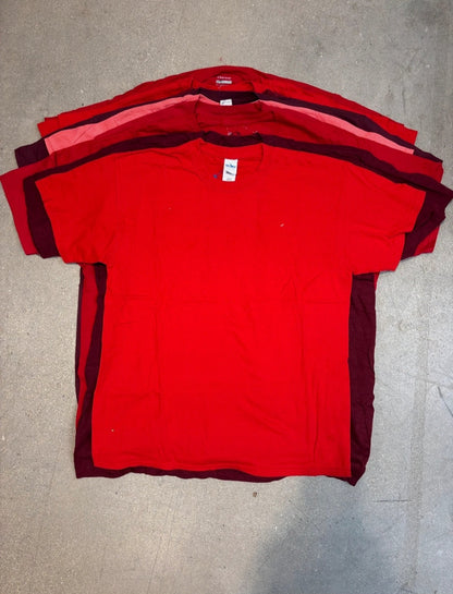 Produits finis - Lots de t-shirts rouge