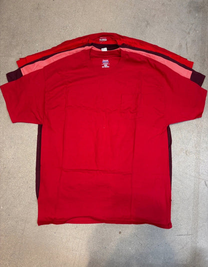 Produits finis - Lots de t-shirts rouge