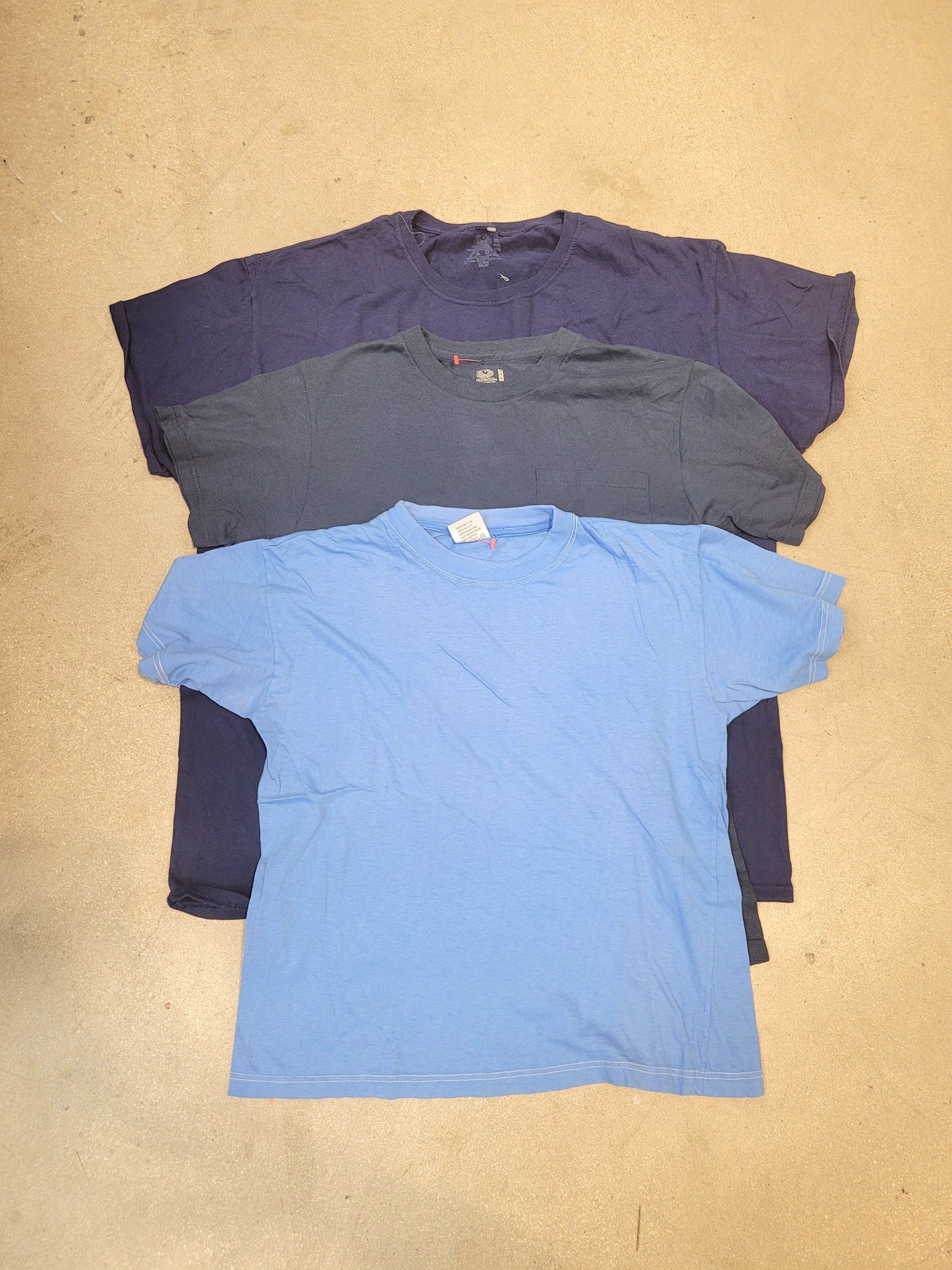 Produits finis - Lot de t-shirts bleu