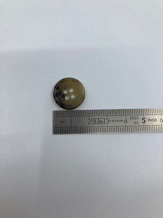 Boutons façon écaille - 4 trous - 17 mm