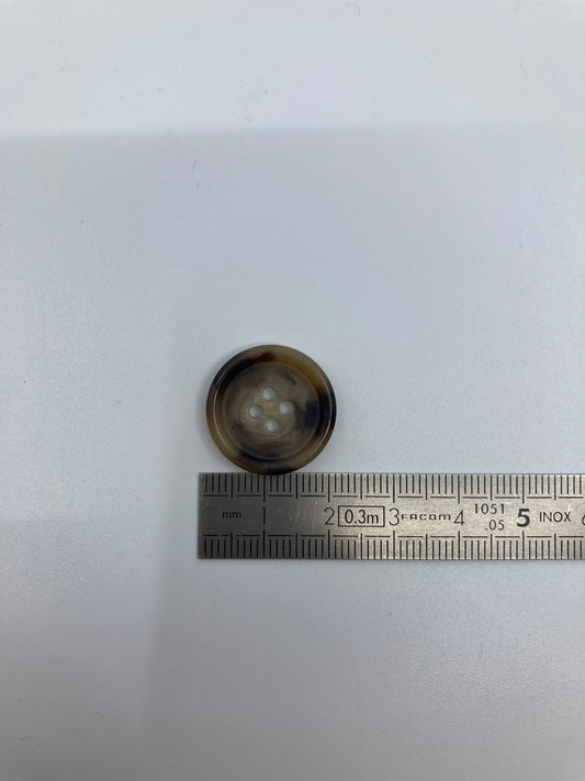 Boutons façon écaille - 4 trous - 20mm