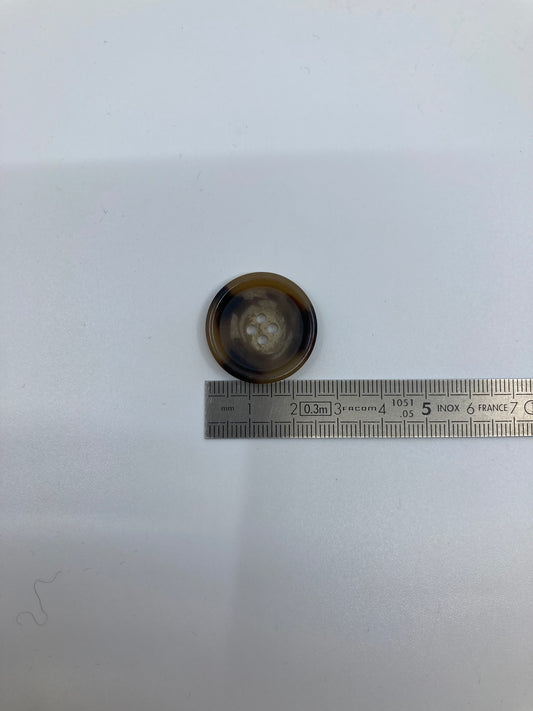 Boutons façon écaille - 4 trous -  25 mm