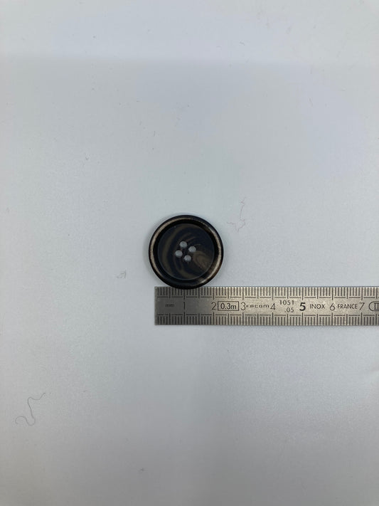 Boutons façon écaille - 4 trous - 25 mm