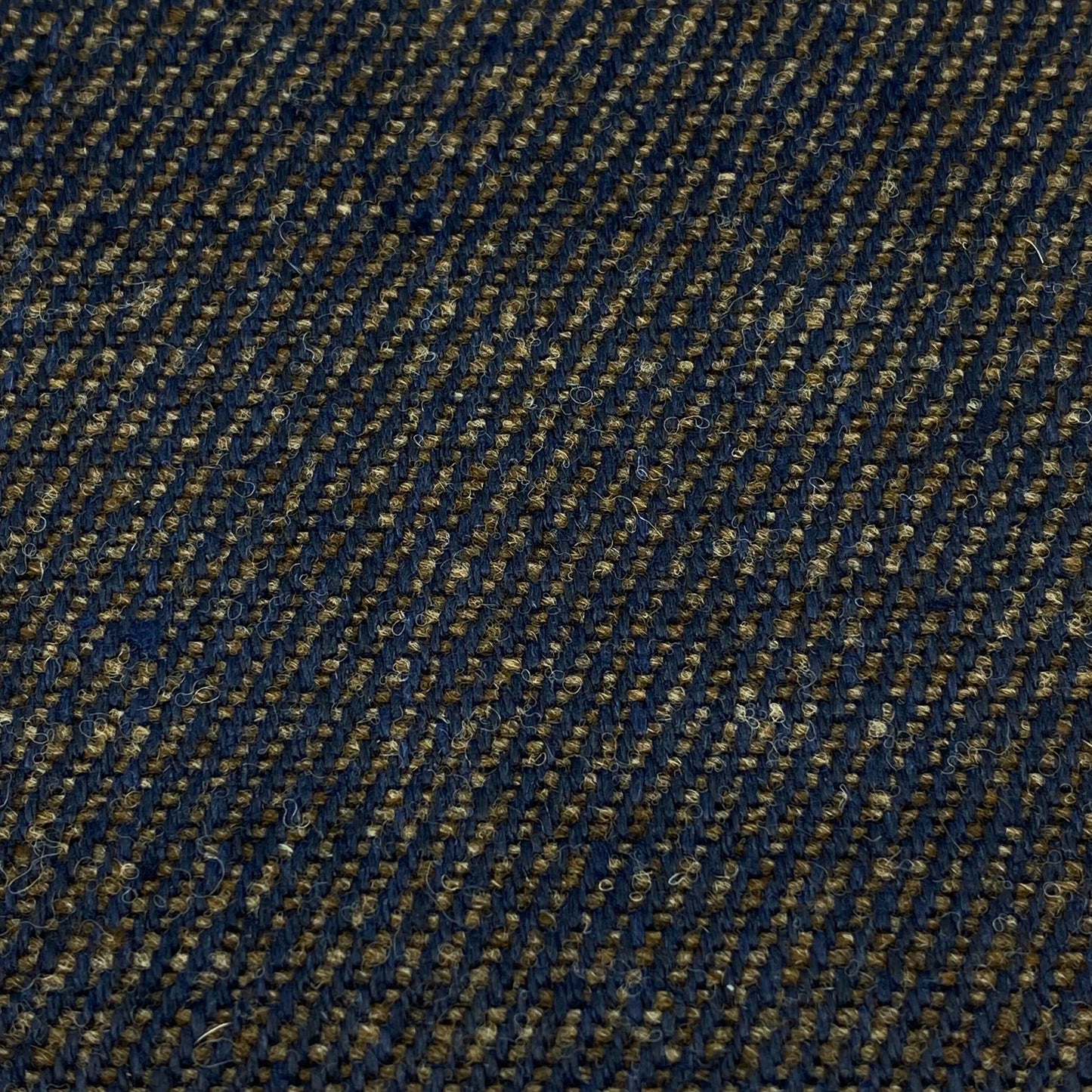 Tissu - Croisé chanvre laine indigo marron