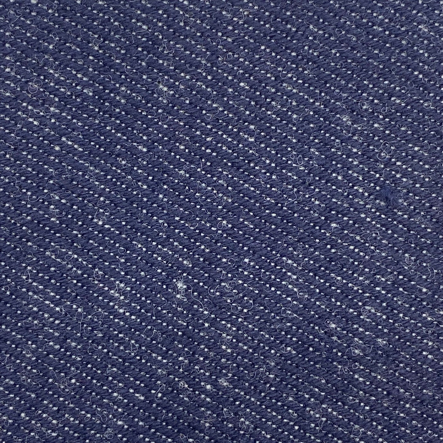 Tissu - Sergé coton laine indigo écru