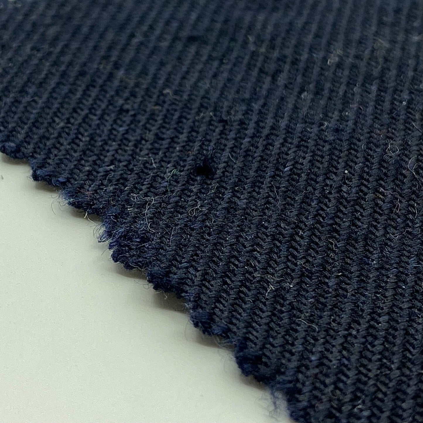 Tissu - Croisé lin bleu indigo