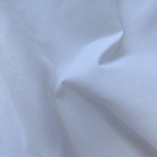 Tissu - Toile de coton et lin brodée or (nappe)