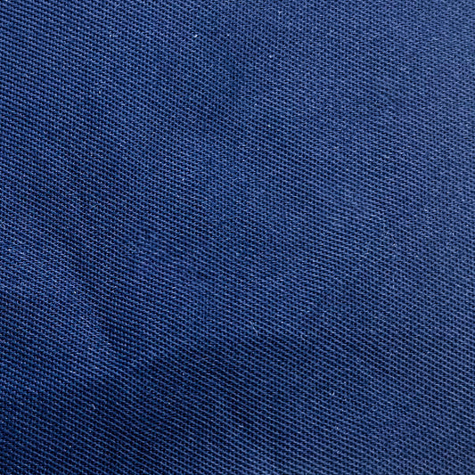 Tissu - Sergé coton polyester bleu marine