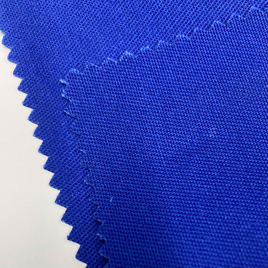 Tissu - Sergé polyester bleu foncé