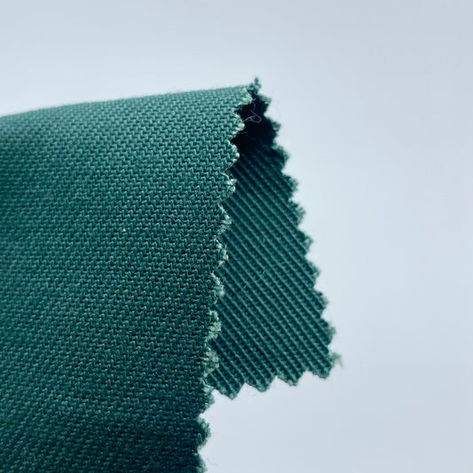 Tissu - Croisé polyester coton vert