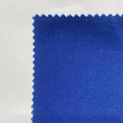 Tissu - Satin de polyester coton bleu