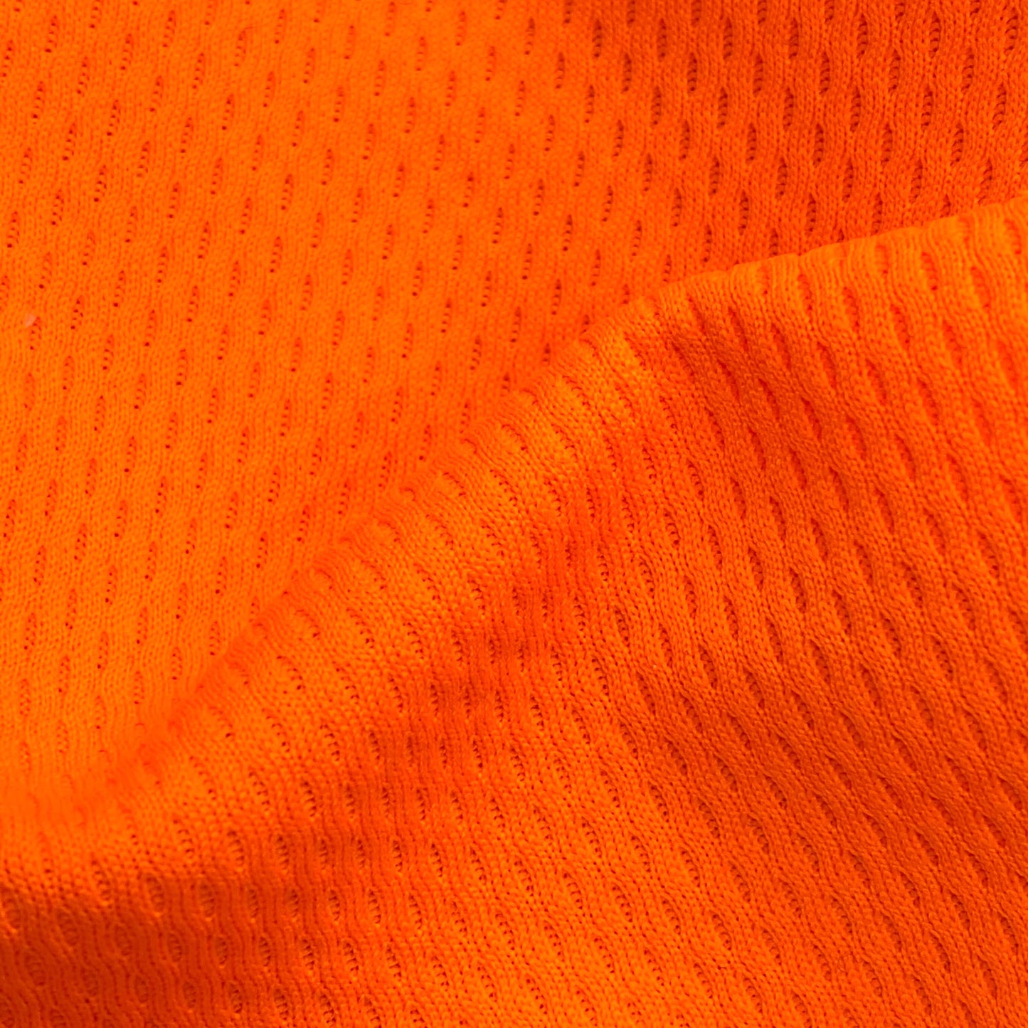 Tissu - Textile technique stretch polyester orange