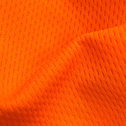 Tissu - Textile technique stretch polyester orange