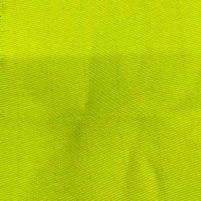 Tissu - Satin de coton polyester 4-1 jaune haute visibilité