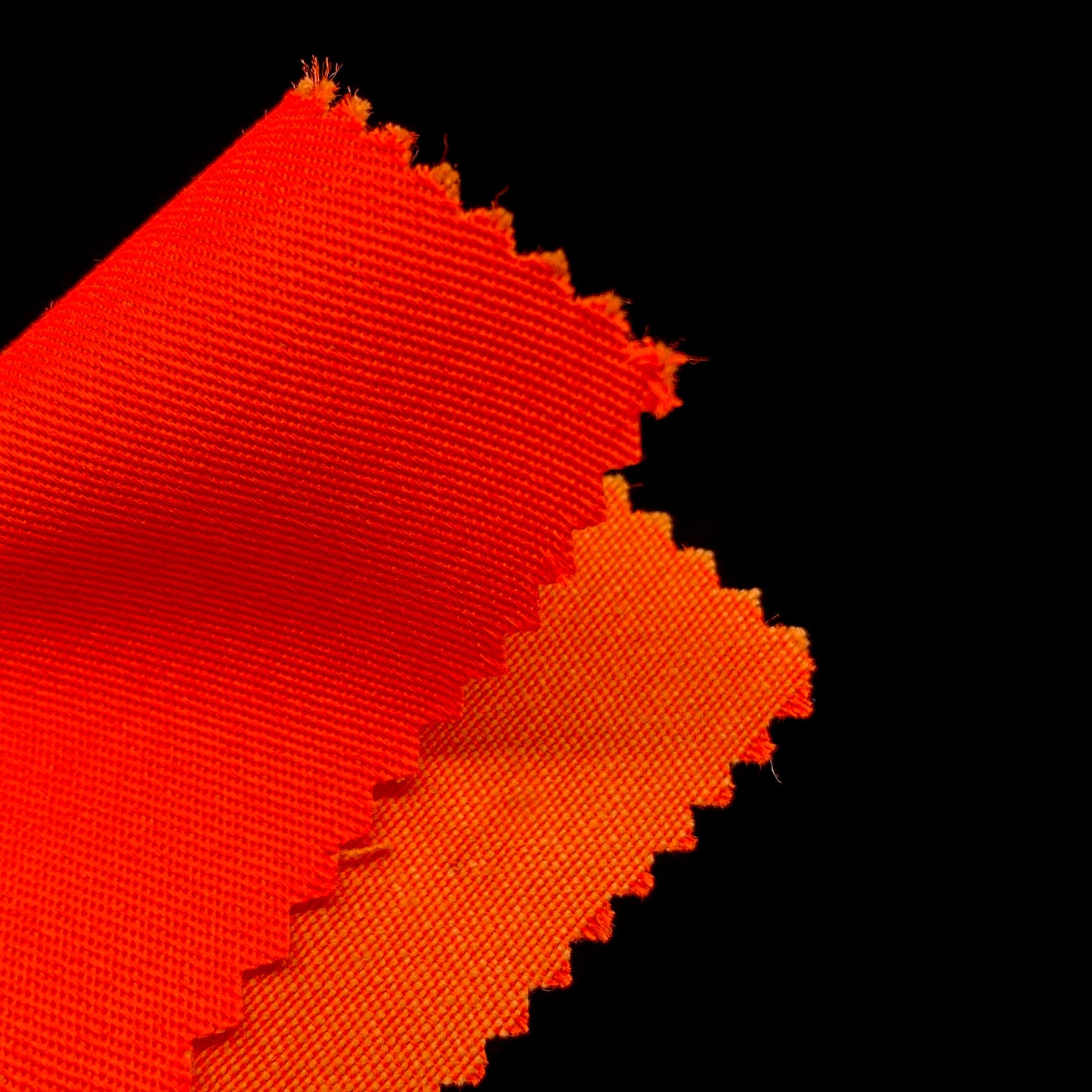 Tissu - Sergé polyester coton orange