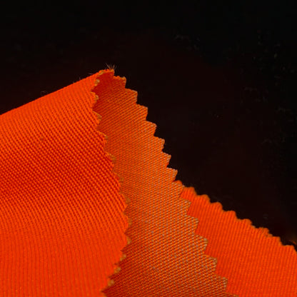 Tissu - Sergé orange haute visibilité