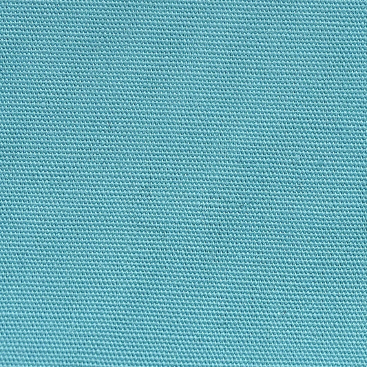 Tissu - Toile coton polyester bleu turquoise