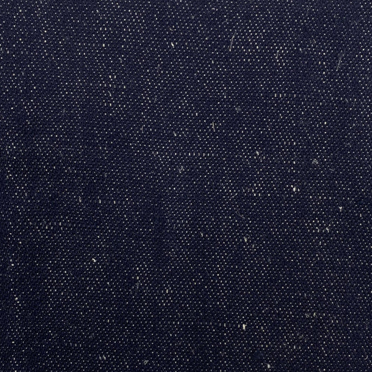 Tissu - Denim sergé coton chanvre bleu écru