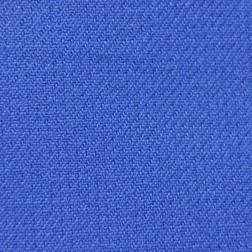 Tissu - Croisé retors coton bleu