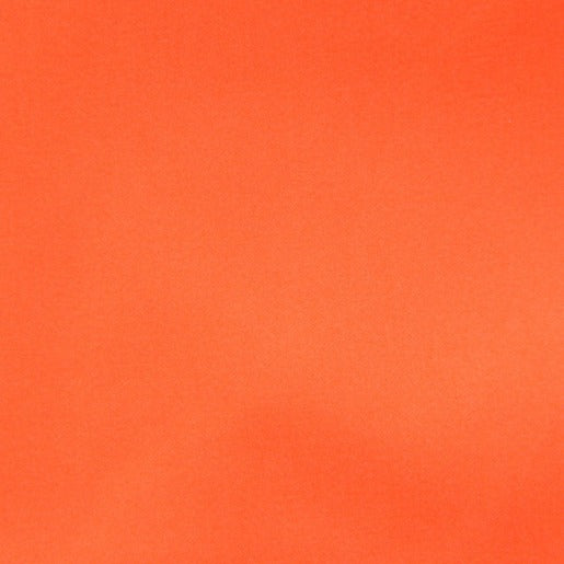 Tissu - Satin coton polyester orange Haute Visibilité